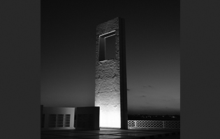 Marina Downtown Mosque Exterior Lighting Northern Coast, Egypt (Masjed Minaret LED Wall Washers Warm White Color)